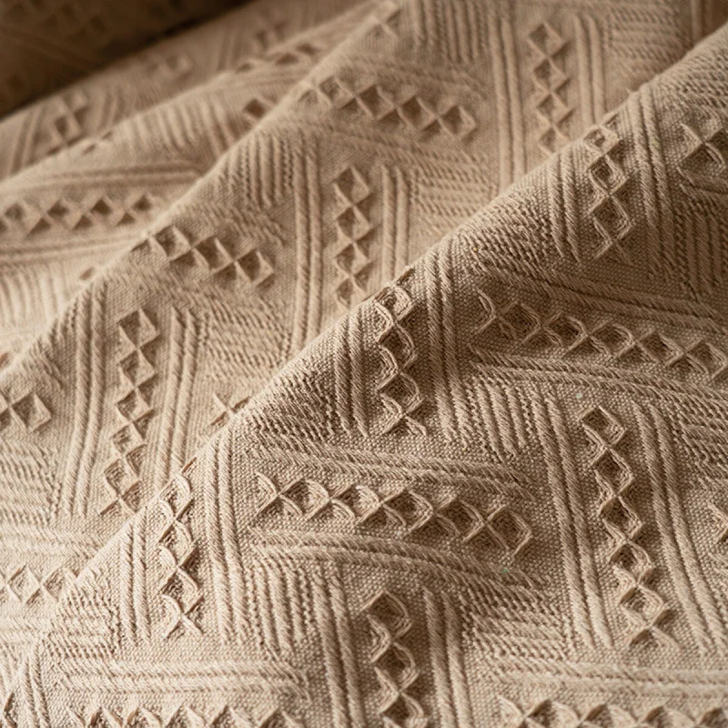 Manta para sillón y cama Caqui - 230x250cm en Caqui - Textiles, Uruguay | Buho Store, vista 3