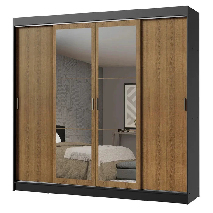Ropero Placard Matrimonial Austin 4 Puertas Corredizas 215cm con 2 Esp en Blanco - Roperos y placares, Uruguay | Balton, vista 15