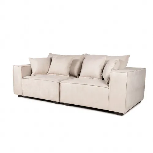 Sofá Modular Maia (2 módulos) - Tela Microfibra - 12072 (Beige) en Beige - Sillones y sofás, Uruguay | NYR