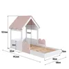 Cama Infantil Casita Blanco con Rosa - Dormitorio, Uruguay | RM Muebles y Deco, vista 3 de 8