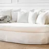 SILLON LUNA - OVAL - TUSSOR OFF WHITE en Off-white - Sillones y sofás, Uruguay | La Iberica, vista 2 de 9