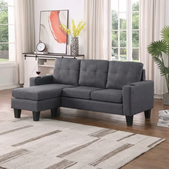 Sillón Chaise de 3 cuerpos con Isla - Vogue - Sillones y sofás, Uruguay | Delta Center