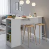 Desayunador Multiuso Mueble De Cocina Estantes Mesada en Blanco - Sillones y sofás, Uruguay | Soy Hogar, vista 5 de 6