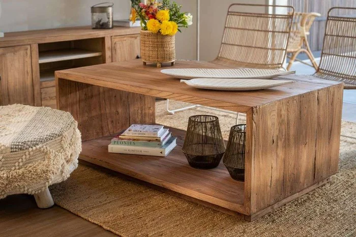MESA CUBO - 1.20 X 0.65 en Madera natural - Mesas de living, Uruguay | La Iberica, vista 16
