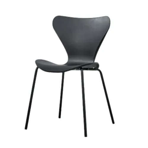 Silla Jacobsen Polipropileno y Metal - Negra - Sillas, Uruguay | Berna home