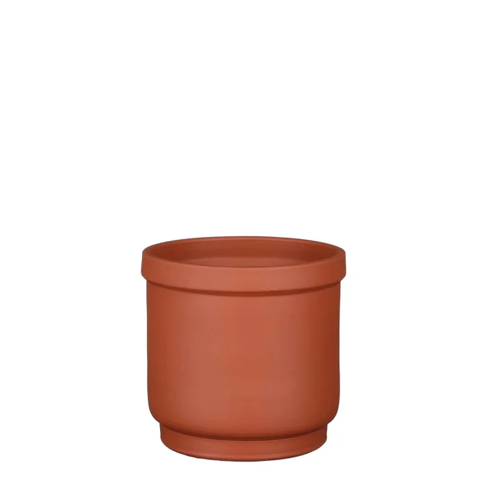 Maceta Riva Ceramica Naranja 1114642 en Rojo - Jarrones, Uruguay | Divino