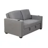 Sofá Cama 2 Cuerpos Tela Gris Miley Gris Osc en Gris - Sillones y sofás, Uruguay | Divino, vista 2 de 9