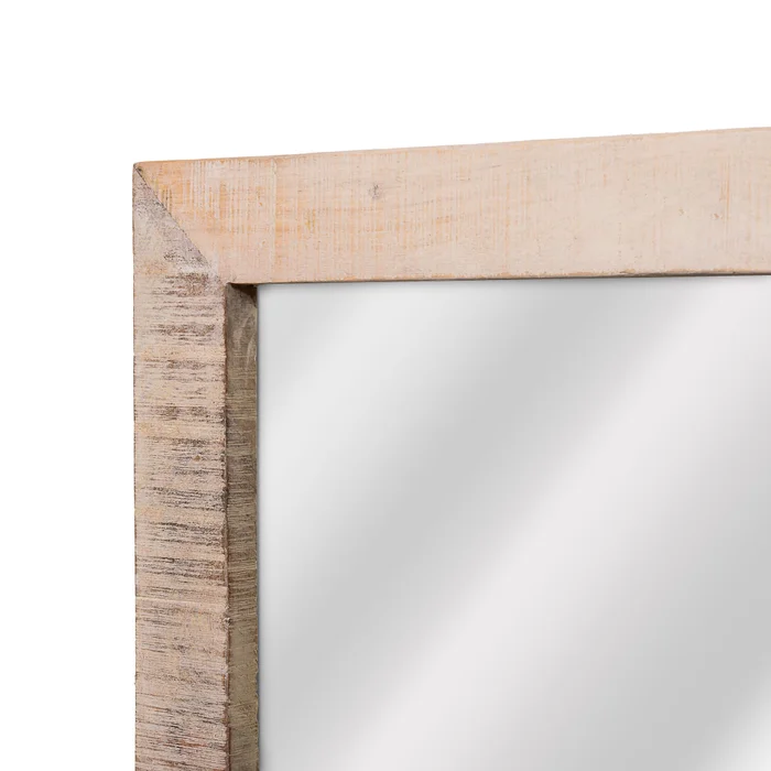 Espejo De Pared Madera-de-mango Natural-beige Rectangular Nemur en Madera natural - Espejos, Uruguay | Divino, vista 2