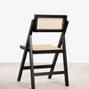 Silla Plegable Motala Madera de Fresno/Rattan Natural - Negra - Sillas, Uruguay | Berna home, vista 9 de 11
