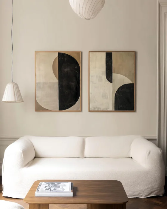 Abstractos Neutros N.3 en Multicolor - Láminas, Uruguay | La Cuadrería, vista 2
