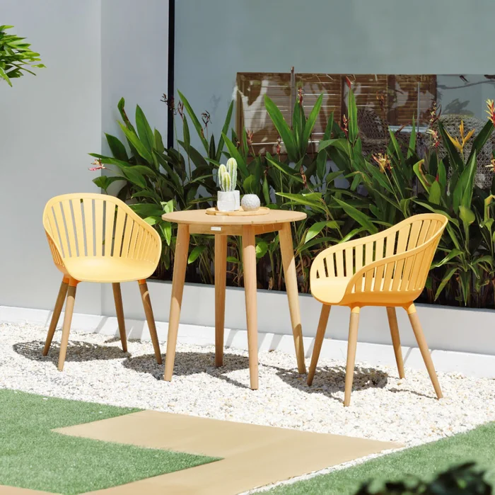 Juego de Mesa y sillas de Jardín - Nassau - Miel en Beige - Muebles para el exterior, Uruguay | Rústico Hogar, vista 2