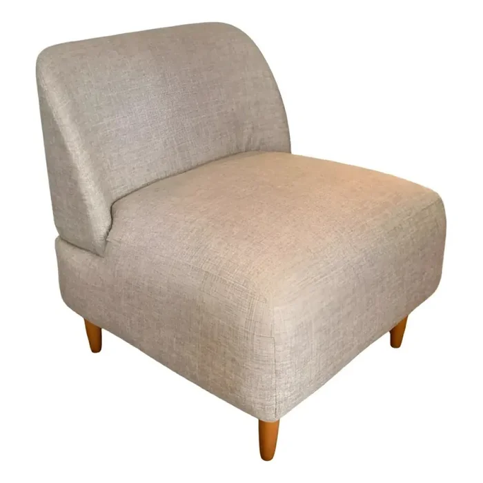 Poltrona sin brazos respaldo curvo en Marrón - Butacas, banquetas y puffs, Uruguay | Champagne Home, vista 2