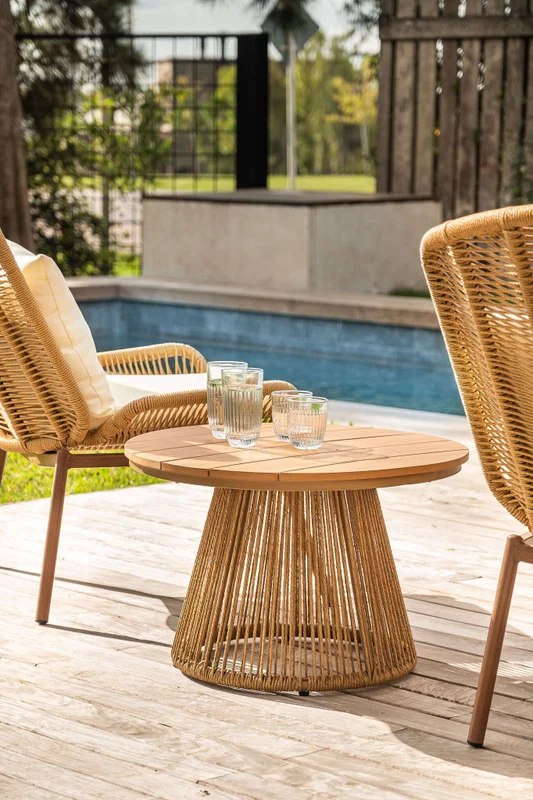 MESA MULTIFUNCION DIAMETRO 66 CMS - EXTERIOR en Madera natural - Muebles para el exterior, Uruguay | La Iberica, vista 13