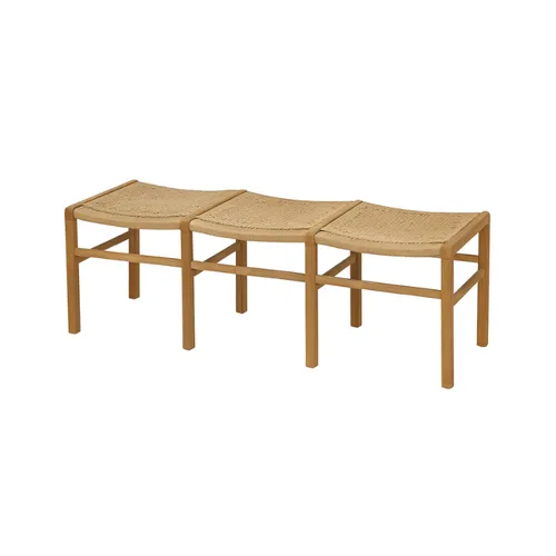 BANCO LARGO SALT RATTAN Y TEKA 150CM , Uruguay | Masinfinito Casa