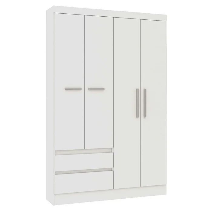 Placard Ropero 4 Puertas Mdp Blanco 0400r Viena en Blanco - Roperos y placares, Uruguay | Divino, vista 3