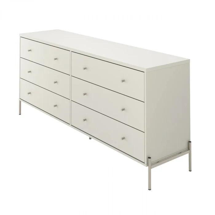 Cómoda Aparador Jasper 1.82 - White Matte Champ en Blanco - Cómodas, Uruguay | Rústico Hogar, vista 3