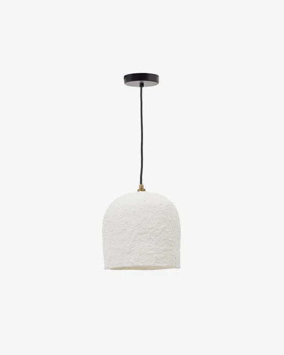 Lámpara de techo Calvia de papel maché blanco Ø 25 cm en Blanco - Lámparas colgantes, Uruguay | Kavehome