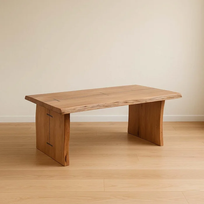 Mesa Ratona Madera Natural-beige Neat Natural en Madera natural - Mesas de living, Uruguay | Divino