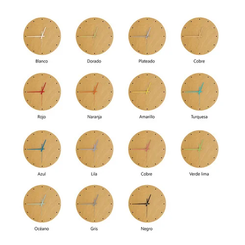Reloj Praga en Madera natural - Decoración de pared, Uruguay | Benteveo, vista 10