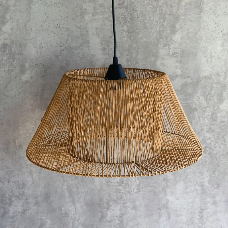 Lampara de techa natural/beige, realizada en fibras cien por ciento naturales en Beige - Lámparas colgantes, Uruguay | Koz, vista 3