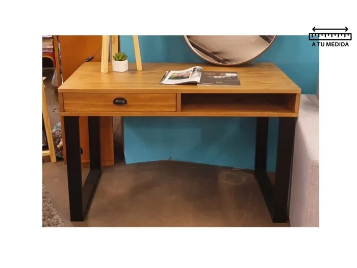 Escritorio IRON 1 Cajon 1.20m en Madera natural - Escritorios, Uruguay | Finkel