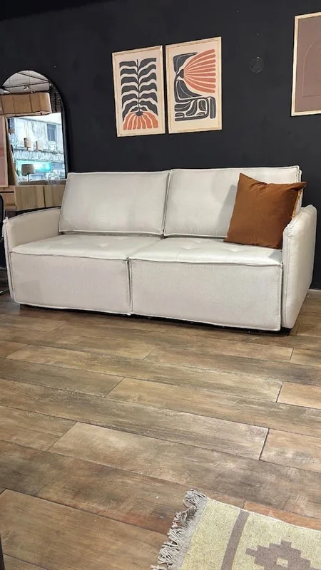 Sofá Cama Divo 200 cm – Crudo en Blanco - Sillones y sofás, Uruguay | Berna Home, vista 4