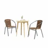 Sillas Símil Rattan con Mesa de Eucaliptus - Nassau - Marrón en Marrón - Muebles para el exterior, Uruguay | Rústico Hogar, vista 1 de 5