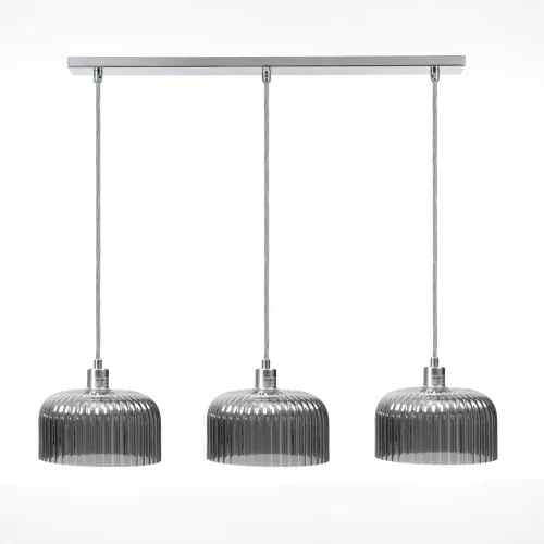 Lámpara De Techo Metal-y-vidrio Gris Lp95679 en Gris - Lámparas colgantes, Uruguay | Divino