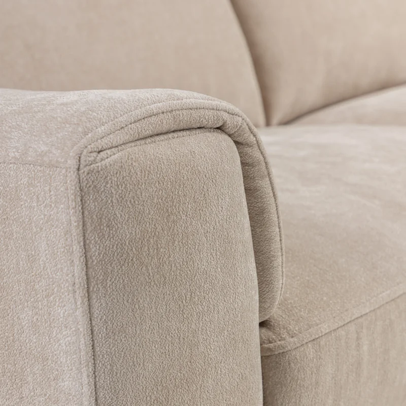 Rinconera Luke - Tela Microfibra - Chaise Derecho - 6686-4 Beige en Beige - Sillones y sofás, Uruguay | Nyr, vista 5