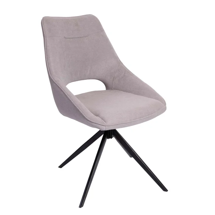 Silla De Oficina Tela-y-polipropileno Gris Christie en Gris - Escritorios y sillas de escritorio, Uruguay | Divino, vista 2