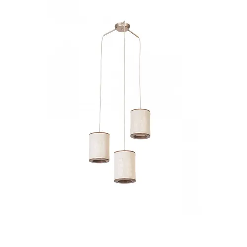 Lampara de Techo 3 Colgantes Apollo - Madera y Esterilla - Lámparas colgantes, Uruguay | Berna home