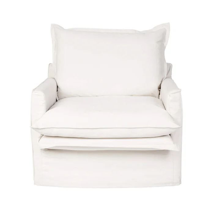 Butaca Tela-premium Blanco Alaska en Blanco - Sillones y sofás, Uruguay | Divino, vista 3