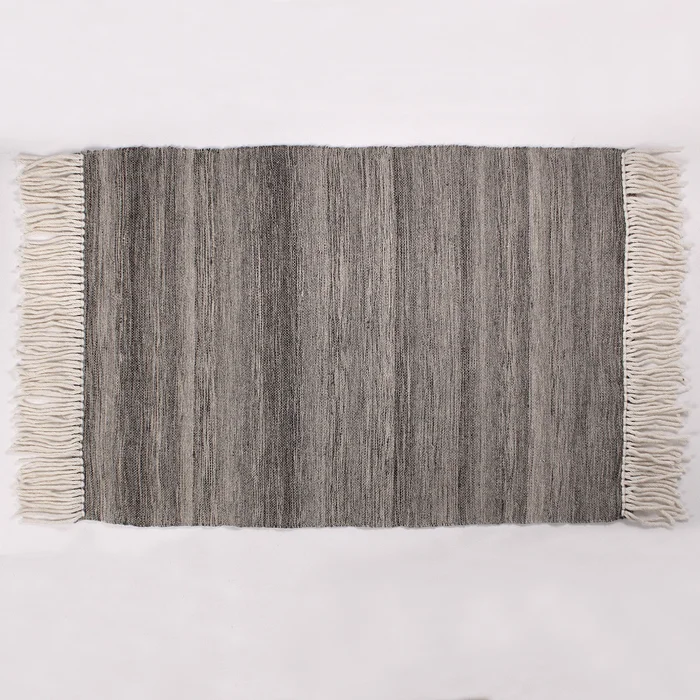 Alfombra Lana Con Flecos 160×230 en Gris - Alfombras, Uruguay | Tiendas Montevideo, vista 2