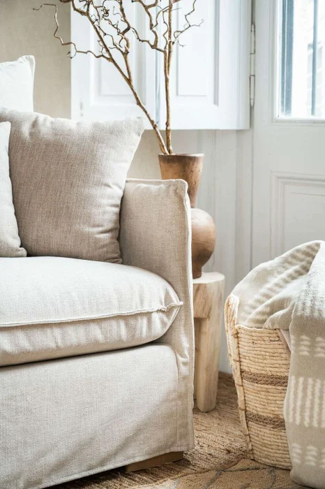 SILLON JOAQUINA - LINO BELGA ANTIMANCHAS en Beige - Sillones y sofás, Uruguay | La Iberica, vista 10