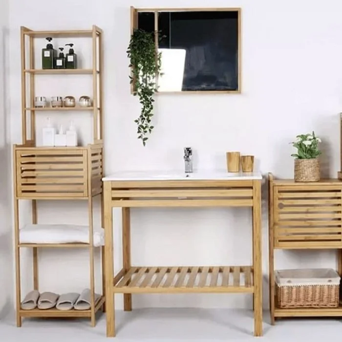 Estantería Blosh en Madera natural - Muebles, Uruguay | Uruguay Bamboo, vista 5