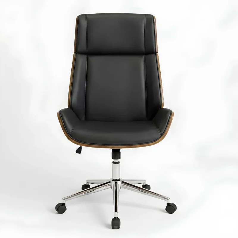Silla de Oficina Gerencial - Negro en Negro - Sillas de escritorio, Uruguay | Ecowood, vista 4