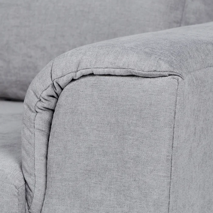 Sofá Aston (Outlet) - Tela Microfibra - 3 cuerpos - Berlin 05 (Ceniza) en Gris - Sillones y sofás, Uruguay | NYR, vista 3