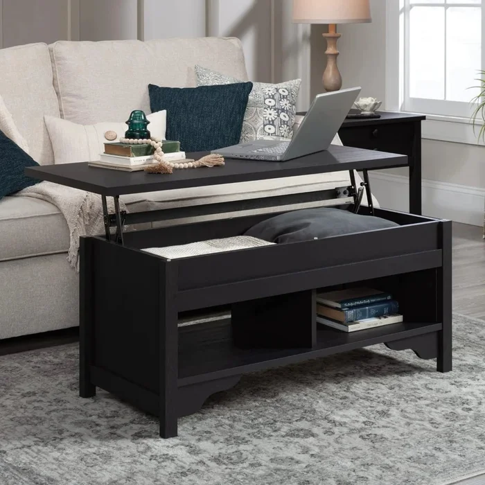 Mesa Ratona Articulada 4V Sauder en Negro - Mesas de living, Uruguay | Ecowood, vista 2