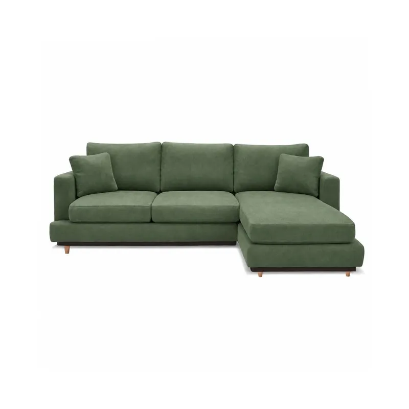 Sofa con Chaise Dublin 4 Cuerpos (240 cm) EASY CLEAN – Verde en Verde - Sillones y sofás, Uruguay | Berna home