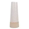 FLORERO LARGO DE RED D6x16CM CERAMICA BLANCO/NATURAL en Blanco - Jarrones, Uruguay | Decohogar, vista 2 de 3