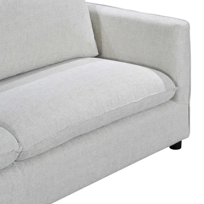 Sofá 3 Cuerpos Tela Natural-beige Amsterdam Beige en Beige - Sillones y sofás, Uruguay | Divino, vista 4