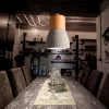 Lámpara en cemento y madera Serafina en Multicolor - Lámparas colgantes, Uruguay | Alta Gracia Deco, vista 4 de 4