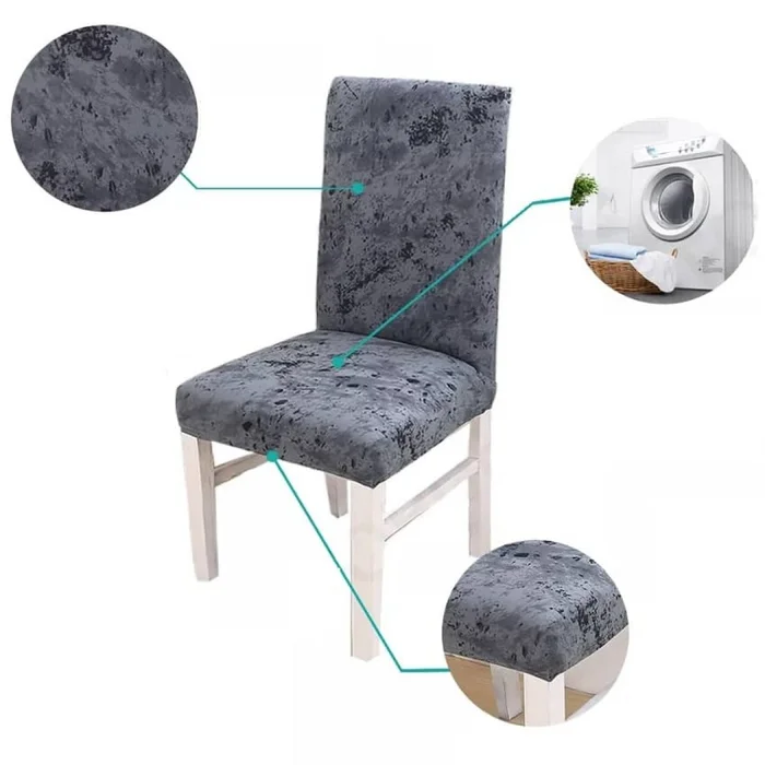 Funda cubre silla elastizada estampada - gris difuminado en Gris - Textiles, Uruguay | Buho Store