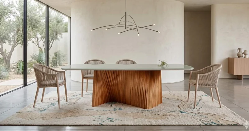 Mesa MALVA 2.20m Off White en Mesa MALVA 2.20m Off White - Mesas de comedor, Uruguay | Finkel, vista 3