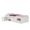 Cama Madera Maciza Con Cajones - 1 plaza - Linea charme / Funcional - Blanco en Blanco - Dormitorio, Uruguay | Rústico Hogar, vista 1 de 3