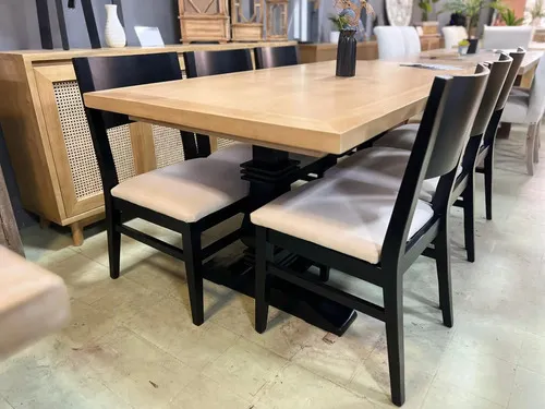 Mesa De Comedor Ozark Home Verona 6 Sillas 180 Cm A Eleccion en Madera natural - Mesas de comedor, Uruguay | Ozark Home