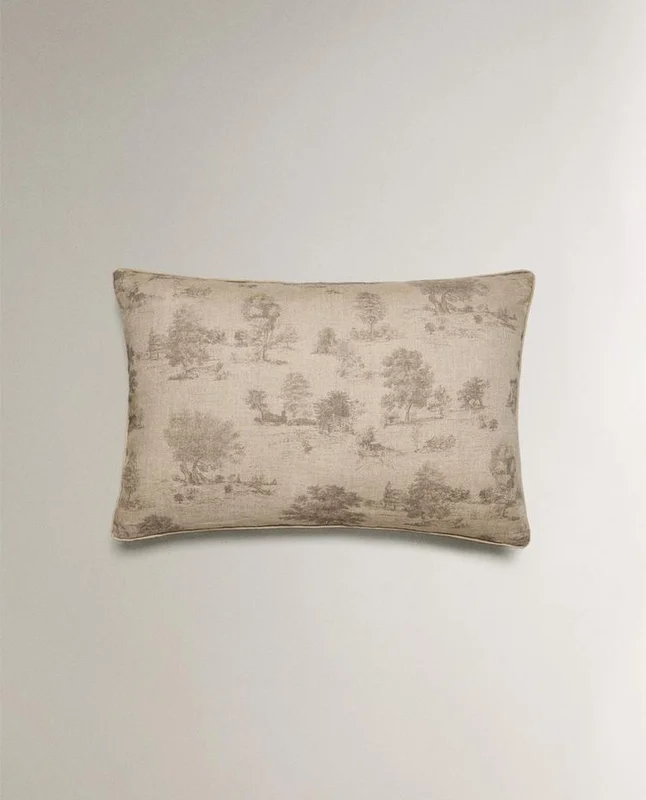 FUNDA COJÍN TOILE DE JOUY en Beige - Textiles, Uruguay | Zara Home, vista 4