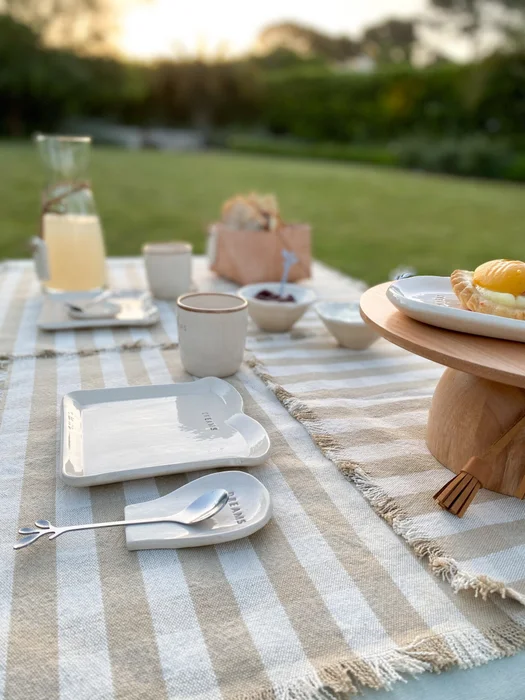 Kit desayuno con vaso de cerámica, apoya cucharas, plato y cucharita en Beige - Decoración, Uruguay | Dreams On Time, vista 39