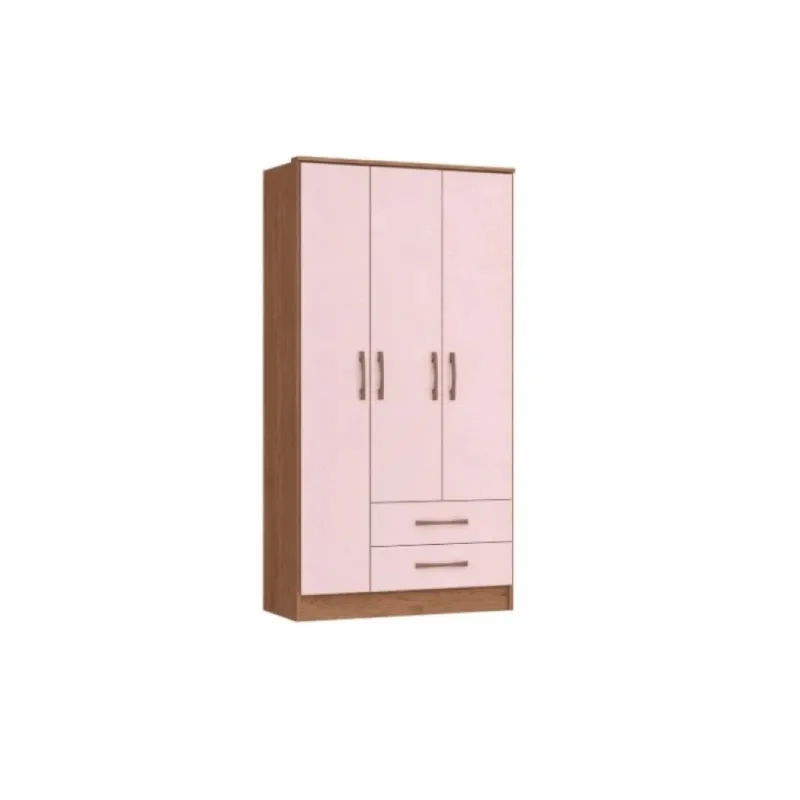 Ropero Moscu 3 Puertas Blush Mdp en Rosa - Roperos y placares, Uruguay | Albanés