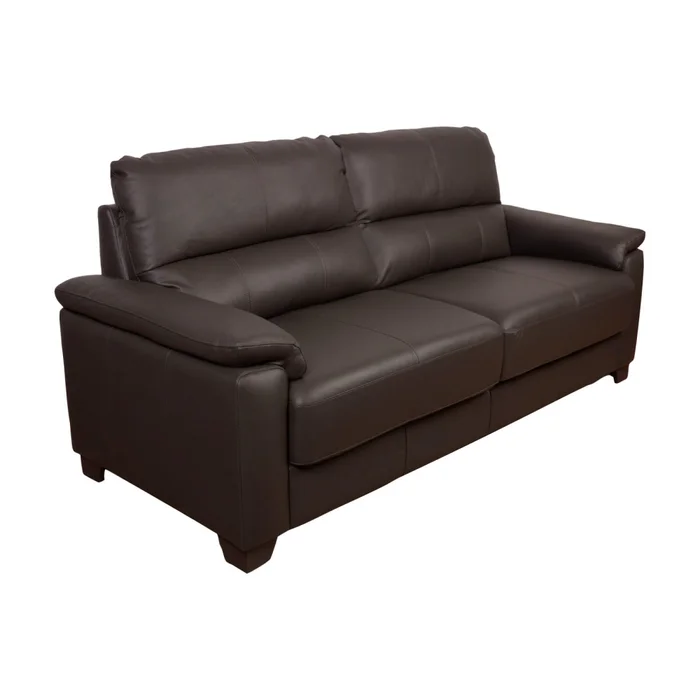 Sofa 2 Cuerpos Cuero-100-natural Marron Venecia Choc. en Marrón - Sillones y sofás, Uruguay | Divino, vista 2